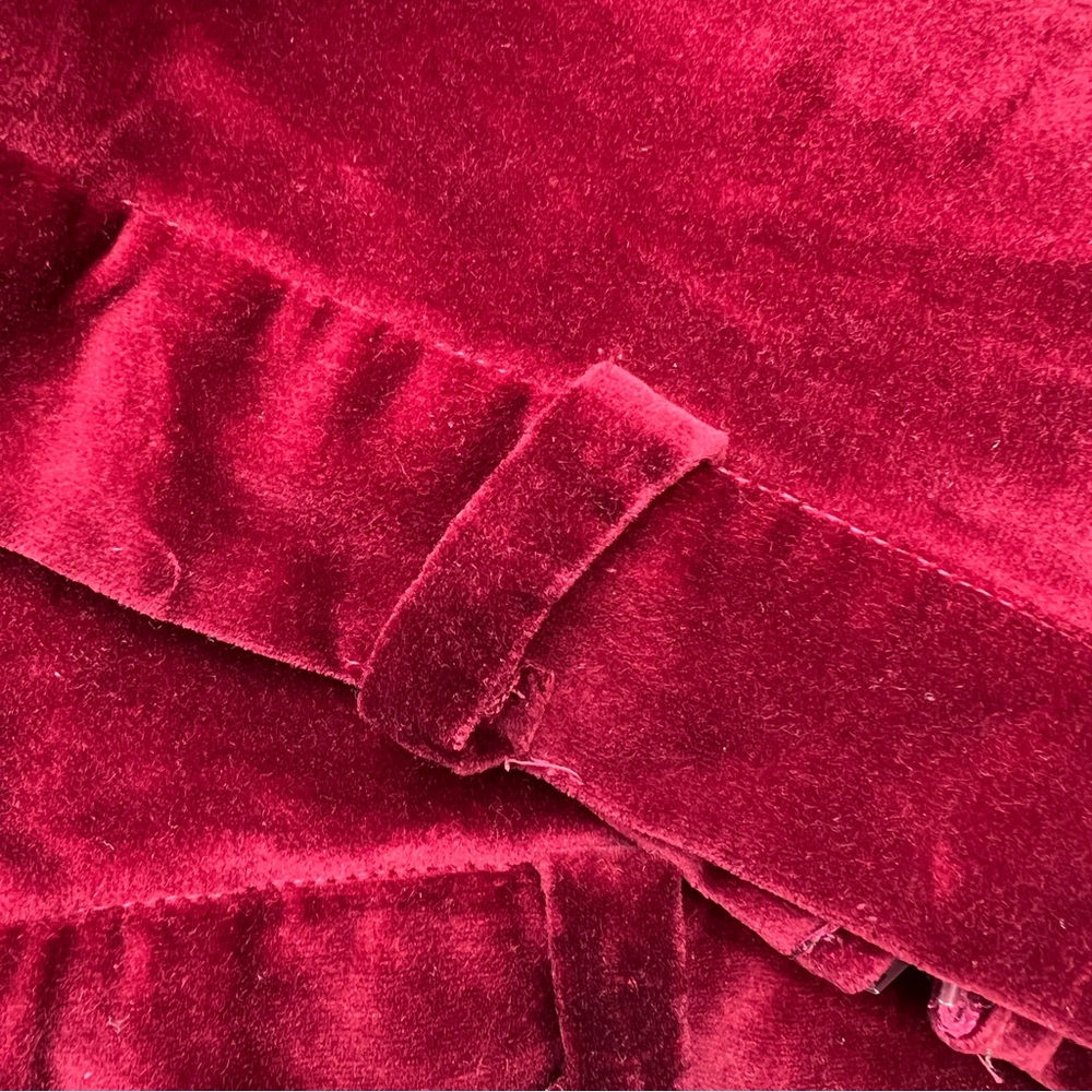 70s John Meyer Velvet Skirt | Burgundy Maxi Skirt | Vintage High Waist Skirt - Picture 8 of 8
